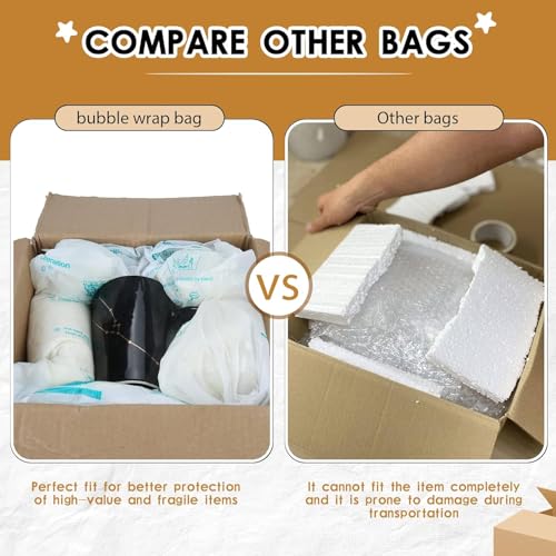 Foam Bag For Shipping, 6PCS 20"x24" Expanding shipping Instant Pack