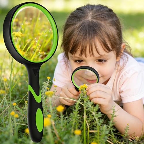 2-Pack Handheld Reading Magnifiers with Non-Slip Rubber Grip - Senior & Hobby Use, Variation 2