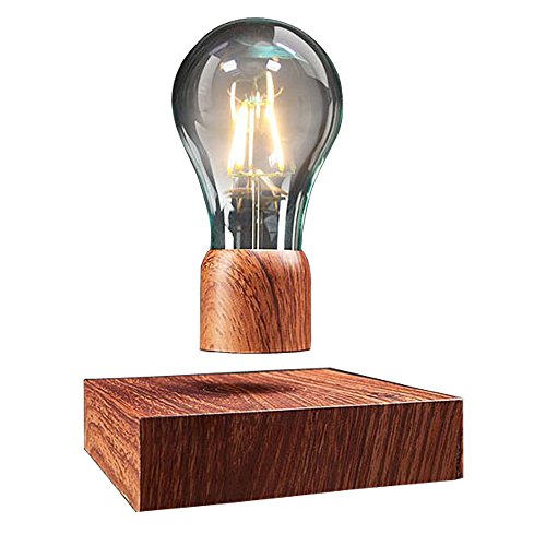 VGAzer Magnetic Levitating Floating Wireless LED Light Bulb Desk Lampfor Unique Gifts, Room Decor, Night Light, Home Office Decor