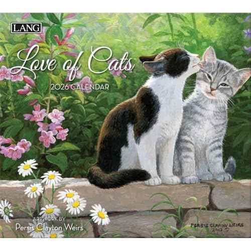 Lang Love of Cats 2026 Wall Calendar ? 12-Month Calendar with Stapled Binding, Linen-Embossed Cat Artwork by Persis Clayton Weirs, 13.4¡È ¡¿ 12¡È