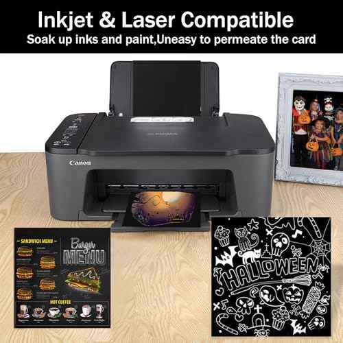 12x12 Black Cardstock, 24 Pack 80lb Card Stock Paper, Goefun Black Core 12x12 Cardstock for Halloween, Cricut, Photo Albums, Card making, Crafting, Scrapbook