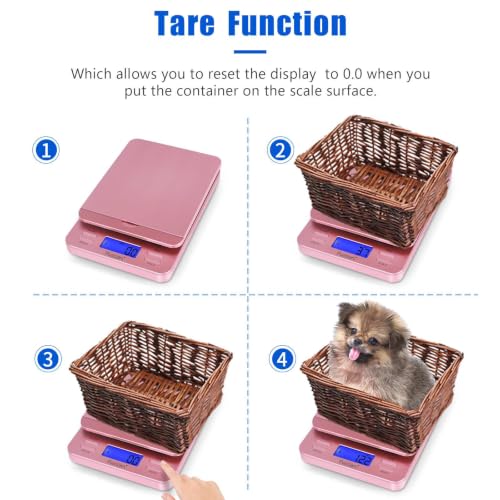 Fuzion Rose Gold Digital Shipping Scale 86lb/39kg Precise Postal Weighing