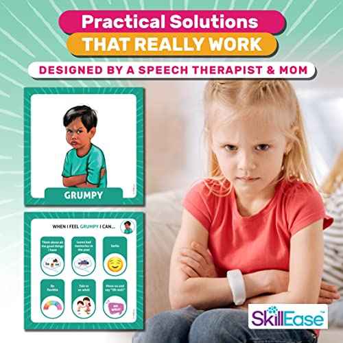 Feelings in Control Flip Book, Emotion Chart, ADHD Tool for Kids, Calm Down Corner Supplies, Preschool Learning Activities, Self Regulation for Kids