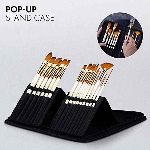 ARTIFY Heavy Body 48 Colors Acrylic Paint Set, 48 Colors with 15 Pieces Synthetic Brushes Set, Includes Bonus Sponge, Palette and Knife for Beginners