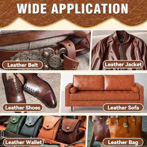 Leather Glue, 60ml Leather Glue Adhesive, High-Strength & Flexible, Transparent & Waterproof, for Jackets, Handbags, Sofas, Furniture, Car Seats, and Shoes