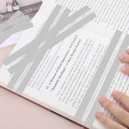 12 Pieces Guided Reading Strips Hightlight Bookmarks Overlays Reading Tracker Bookmark Read Line Trackers Teacher Teaching Supply Assistant Help with Dyslexia (Clear)
