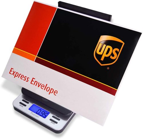 Fuzion Digital Postal Scale - Accurate 86 lb Capacity with Hold & Tare Function | LCD Display, Battery & AC Adapter