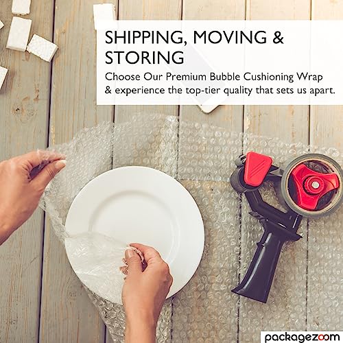 PackageZoom 12 Inch x 30 Ft Bubble Cushioning Wrap Roll Perforated Every 12" Shipping & Moving Supplies