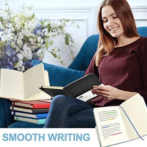 12 Pack Journal Notebooks College Ruled Notebook Classic Leather Hardcover Lined Journals for Writing Office School Home Business, 8.3¡± x 5.5¡±, 100GSM Thick Paper, 160 Pages (Multicolor, A5)