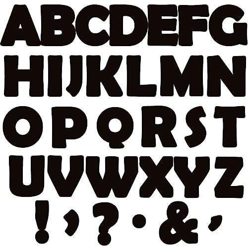 150 PCS Large 6" Bulletin Board Letters Set, Black Classroom Alphabet