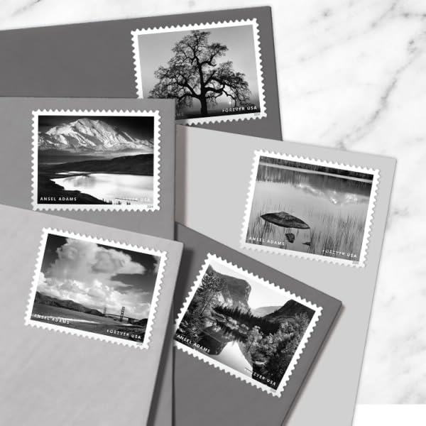 US Postal Service Ansel Adams Yosemite National Park Stamp Sheet of 16 - First-Class Forever Collectible