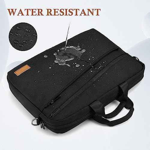 15 15.6 16 17 17.3 inch Laptop Computer PC Shoulder Bag Carrying Case, Water-Repellent Briefcase
