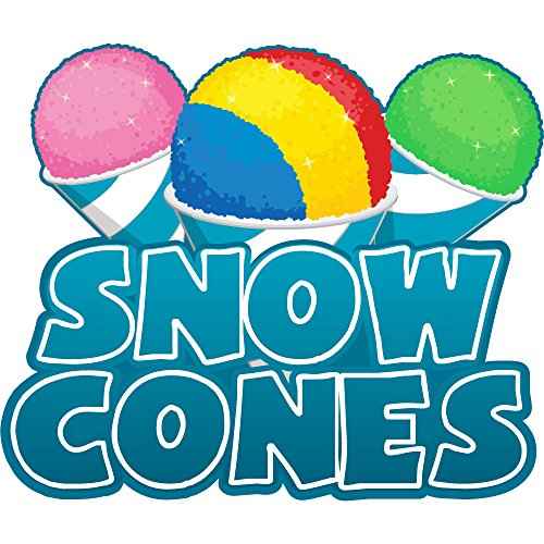 Snow Cones 48" Concession Decal Sign cart Trailer Stand Sticker Equipment