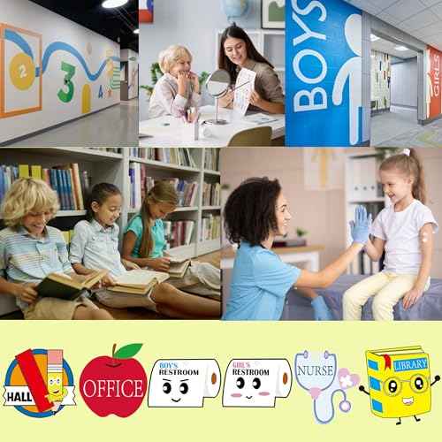 Hall Passes for Classrooms Must Haves, 6 First Day of School Teacher Organization Supplies Gifts Bathroom Lanyards Set for Elementary Middle High Students Restroom Library Office Nurse Bulk Pass