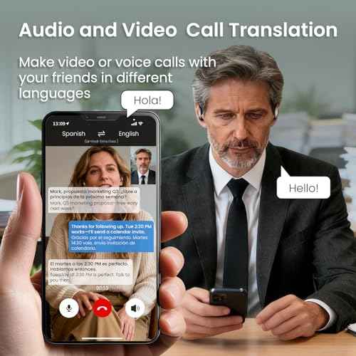 AI Translation Earbuds Real Time, 169 Languages & 8 Offline Modes, 60H Playtime Language Translator Earbuds, Audifonos Traductores Ingl?s Espa?ol for Travel Business Learning(Black)