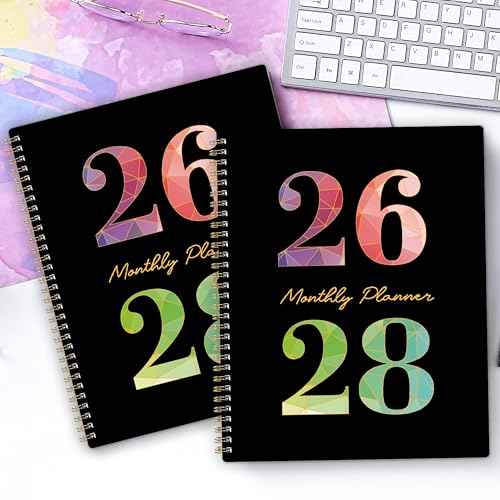 2026-2028 Monthly Planner - 3 Year Monthly Planner 2026-2028, Jan. 2026 - Dec. 2028, 36 Months Calendar with Colorful Tabs & Inner Pocket, 9" x 11"