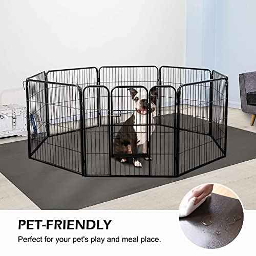 SALLOUS Chair Mat for Hard Floors, 63" x 51" Non-Slip Vinyl Chair Mat for Hardwood Floor, Multi-Purpose Hard Floor Protector Desk Mat for Home Office (Translucent Black)