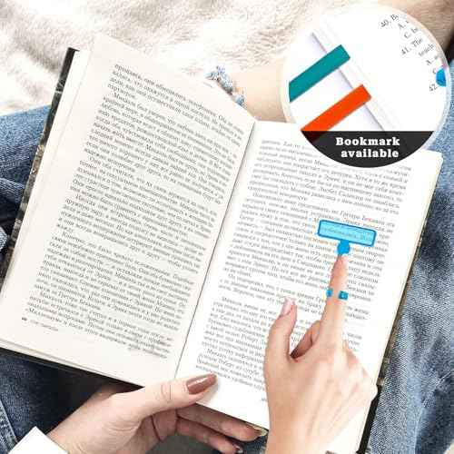 Finger Trackers - 14-Piece Dyslexia Reading Tools Set, Includes 8 Colored Highlighter Overlay Strips & 6 Finger Tracking Rings,Ideal for Guided Reading