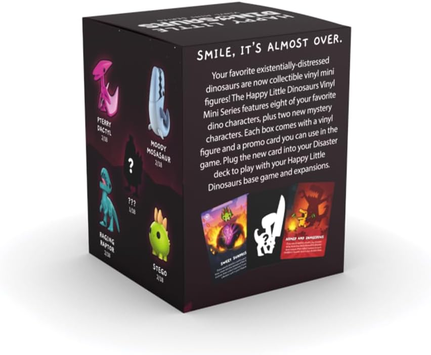 TeeTurtle Happy Little Dinosaurs - Vinyl Mini Figures Mystery Box | Fun Collectible Series
