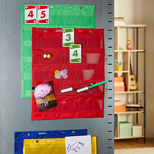Learning Resources Magnetic Pocket Chart Squares Set of 4, 28 x 34 inches