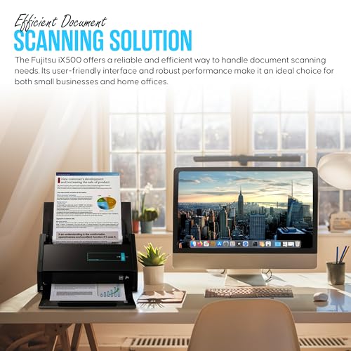 Fujitsu ScanSnap IX500 Duplex Document & Receipt Scanner USB 3.0 for Mac/PC