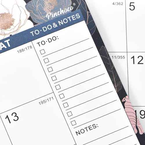 2026 Calendar - Wall Calendar 2026, JAN.2026 - DEC.2026, 8.5" x 11", 2026 Wall Calendar with Twin-Wire Binding, Hanging Hook, Unruled Block - Engraved Art Floral