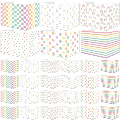 Pastel Rainbow Desk Dividers for Students Classroom Privacy Shields - 30 Pack