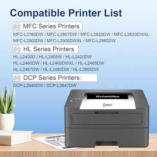 TN830XL Toner Cartridge for DCP-L2640DW HL-L2460DW Replacement for Brother TN830XL Toner TN830 XL/V/R TN-830XL Toner Work for Brother HL-L2405W HL-L2480DW MFC-L2820DW Printer (2 Pack)