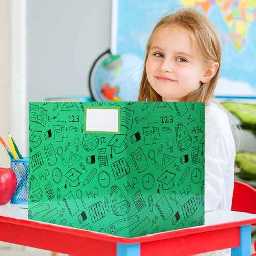 Crtiin 24 Pcs Desk Dividers for Students Privacy Folders Standard School Cardboard Board Desk Dividers for Classroom Teacher Supplies School Testing Student Reduces Distractions(Vibrant Color)