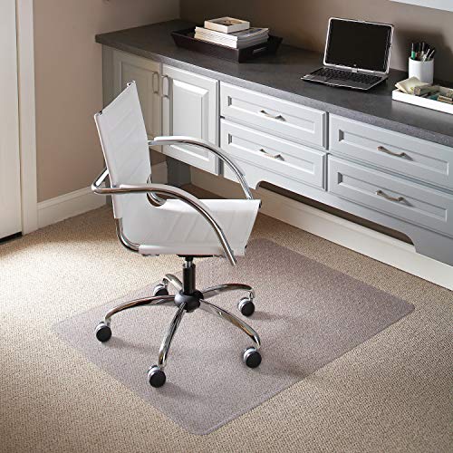 Flash Furniture Jackson 36'' x 48'' Carpet Chair Mat with Studded Gripper Back and Scuff Resistant Textured Top