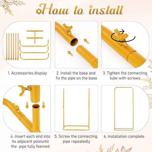 FACULX Wedding Welcome Sign Holder, Welcome To Our Wedding Sign Stand with Satin Ribbon and Bundle, Heavy Duty Easel Stand for Sign, 59x33x13.7 Metal Floor Standing Easels for Signs, Poster - Gold