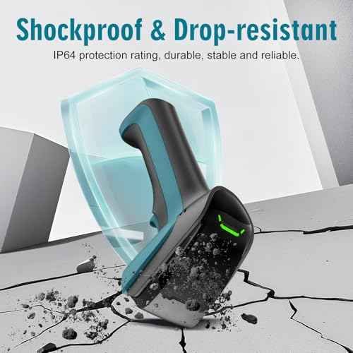 Industrial Barcode Scanner,Handheld2D&1D QR Code Reader withAutomatic Screen Scanning USBWired for Computer, POS, Mac lldeafor Warehouse, Logistics,Supermarket, Library