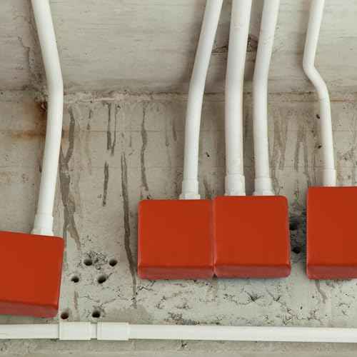 Fire Putty Electrical Pads Fire Barrier Moldable With Disposable Gloves for Sockets Wall Openings Electrical Box Water Supply Boxes (10, 7-1/2 Inch)