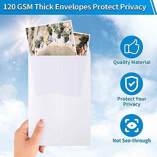 20 Pack Catalog Envelopes Self Seal, 6 x 9 Inches Catalog Mailing Envelopes,White Manila Envelopes for Mailing, Organize, Storage, Home, Office