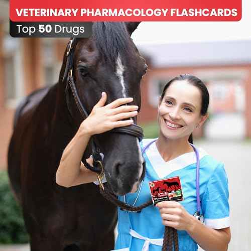 Veterinary Pharmacology Flashcards - Top 50 Drugs for Dogs, Cats, and Horses