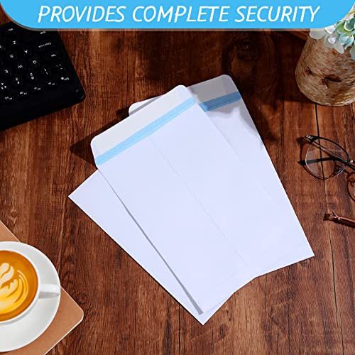 500 Pcs Self Adhesive White Catalog Envelopes 6x9 Secure Mailing for Documents