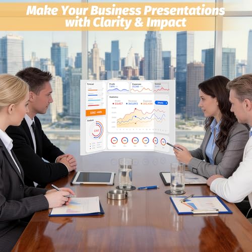 Ndsox 3 Pack 24 x 16 Inch White Trifold Foam Board for School & Business Displays