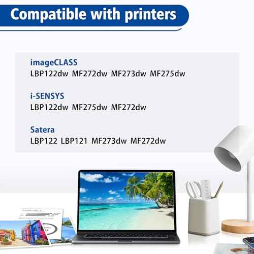 High-Capacity 071H Toner Cartridge (2500 Pages) - Replacement for Canon 071/071H - Compatible with imageCLASS LBP121/LBP122/LBP122dw & MF270/MF272/MF273/MF275 Series Printers (2 Pack)