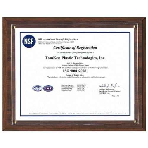 Walnut Grove Slide-in Certificate Plaque and Document Holder (Walnut)