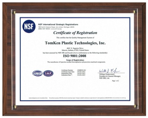 Walnut Grove Certificate & Document Holder for 8.5x11 Certificates, Walnut Finish