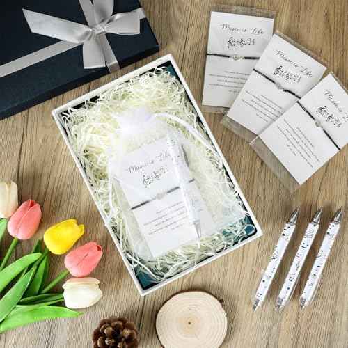 72 Sets Music Gift for Women Men Black Music Bracelet Musical Note Ballpoint Pens with Organza Bags Information Card Music Themed Gifts for Music Lovers Band Choir Teacher Grad Music Party Favor