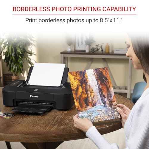Canon TS202 Inkjet Photo Printer, Black (USB Required, not Included)
