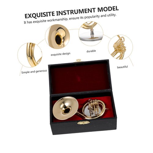 FAVOMOTO 1 Set Mini Sousaphone Model Realistic Instrument Decor for Home Office Ornament with Unique Design for Balcony Bedroom
