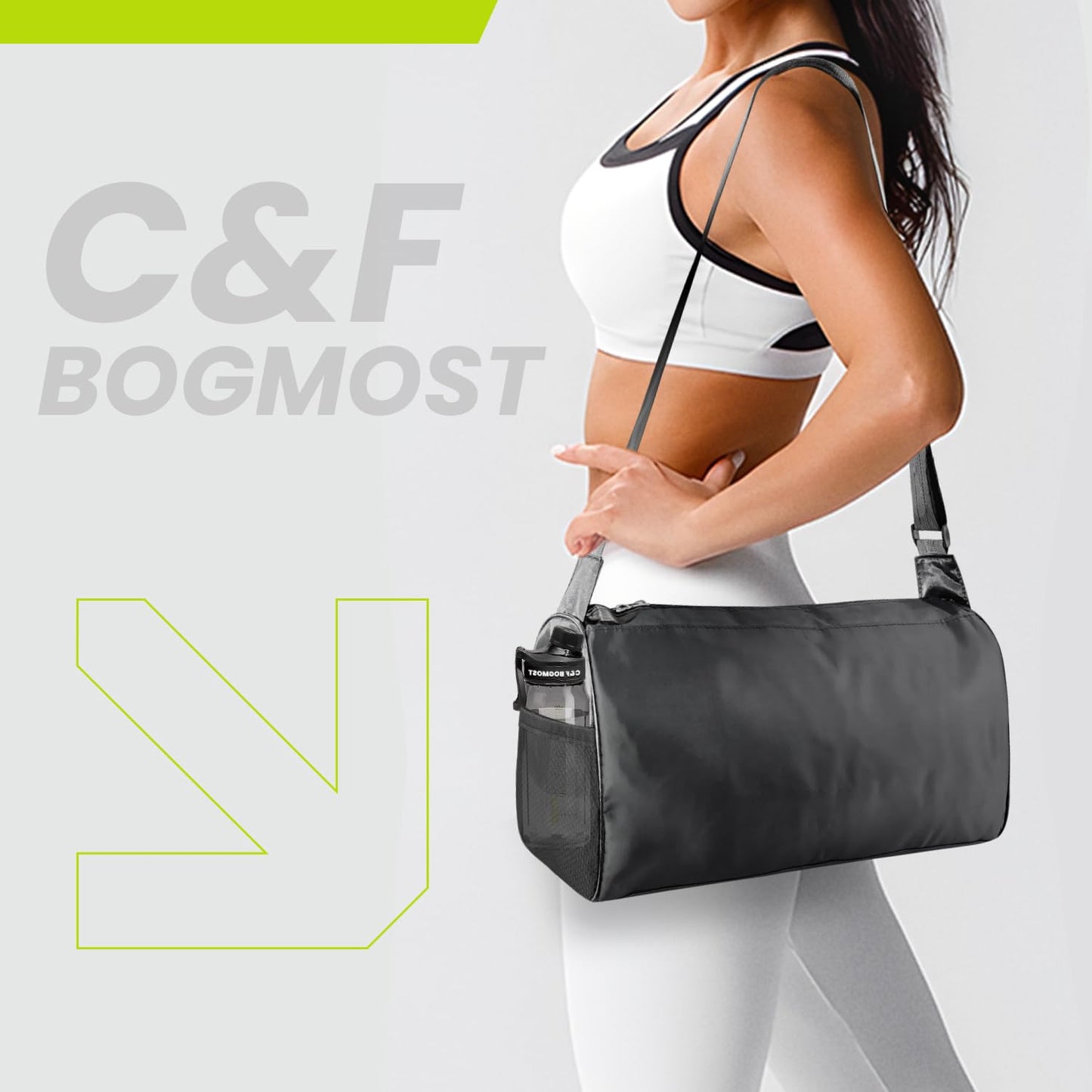 C&F BOGMOST Small Travel Duffel Bag Foldable Waterproof Gym Bag for Gym Beach Swim Bag Men Women Duffle Bag Lightweight Oxford Cloth Sports Bag -Sky Blue