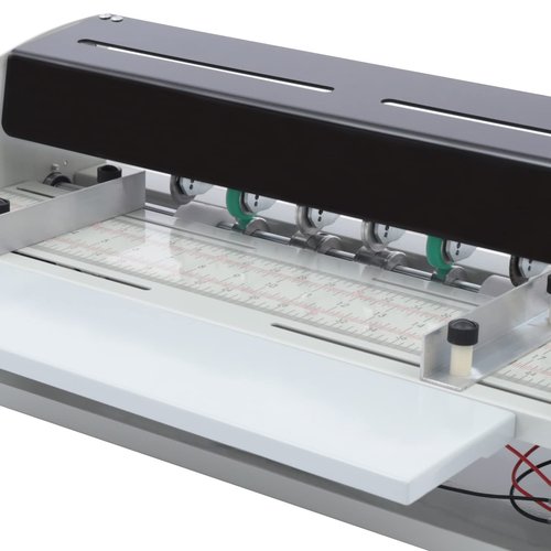 Electric Creasing Machine Paper Creaser 3-in 1 Paper Creaser Scorer Perforator Cutter for Card 110v Mechanical Steel Paper Creasing Machine Scoring Creaser Qy-h500
