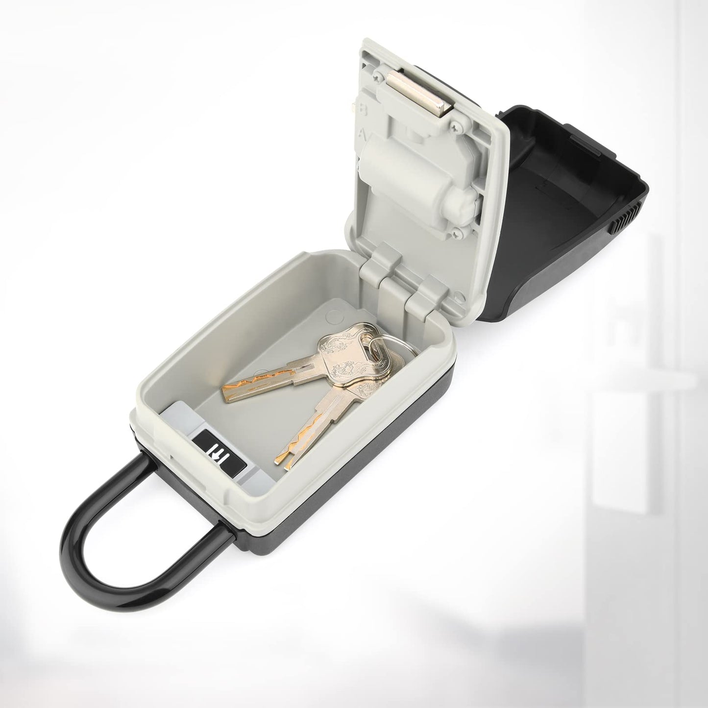 Key Lock Box for Outside - Lock Box for House Keys - Key Lockbox for Key Storage Outdoor, 4 Digit Combination Lock Box for Outside Realtors Garage Spare Keys
