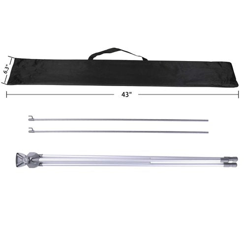 Adjustable X Banner Stand Fits Any Banner Size Width 23" to 32" and Height 63" to 78"