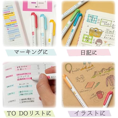 ZEBRA WKT7-35C Highlighter, Mildliner, 35 Color Set, Gift Box Included