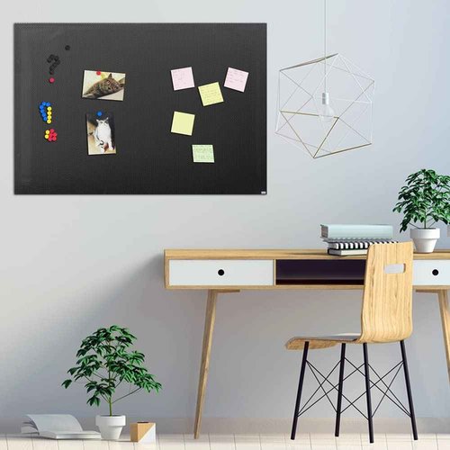 JILoffice Bulletin Board, Magnetic Board 36 x 24 Inch, Great Wall Mounting Board with 40 Magnets, Decorative Board for Photos and Messages for Office Home and School