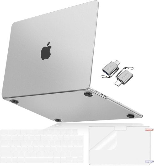 MOSISO MacBook Air 13-Inch Case | Ultra-Thin Hard Shell with Keyboard Cover & Screen Film - Frost Clear
